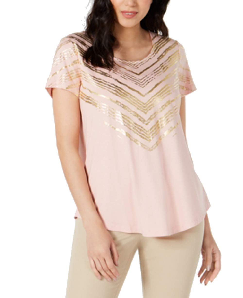 JM Collection Petite Printed Top