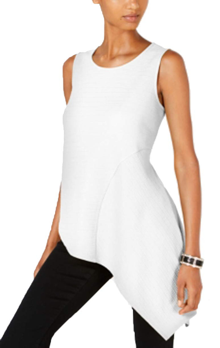 Petite Asymmetrical-Hem Top
