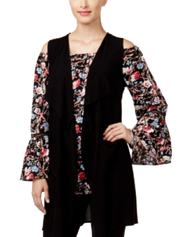NY Collection Draped Vest