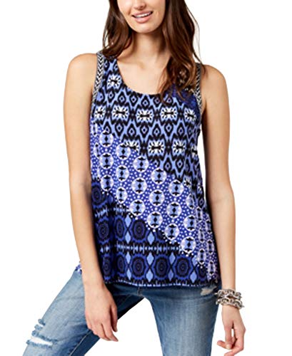 Mixed Print Split Back Top