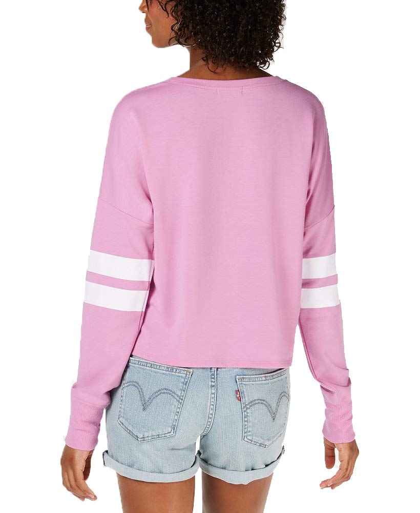 Material Girl Juniors Striped Graphic Sweatshirt