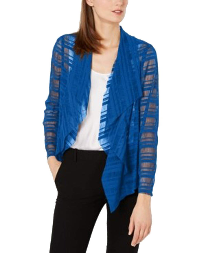 Drape Front Mesh Jacket