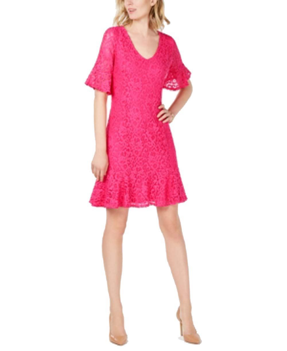 NY Collection Petite Ruffled Lace Dress