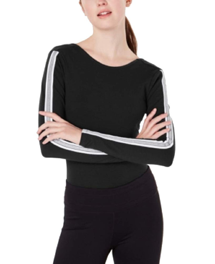 Active Juniors' Sporty Striped Bodysuit