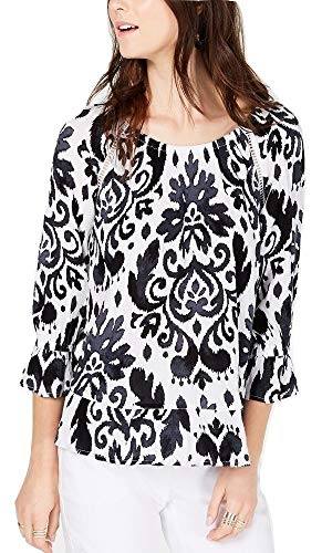 INC Blouson-Sleeve Peasant Top