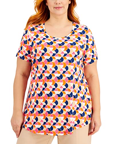 JM Collection Plus Size Geometric Print Tunic
