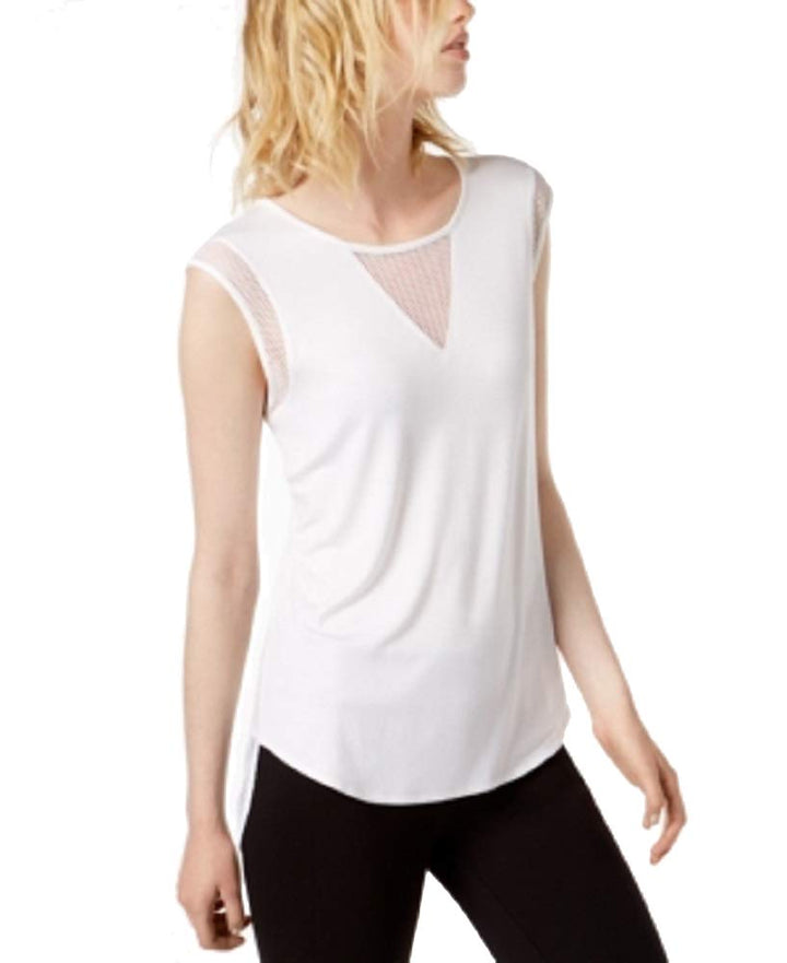 Bar III Mesh Inset T-Shirt