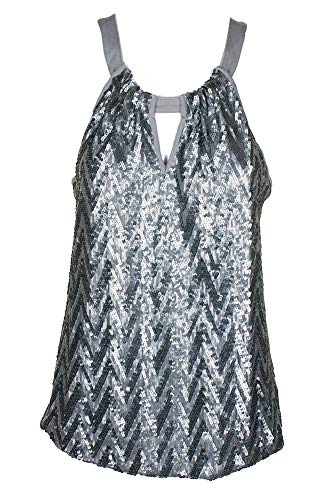Chevron Sequined Top