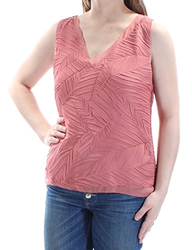BAR III Textured V Neck Top
