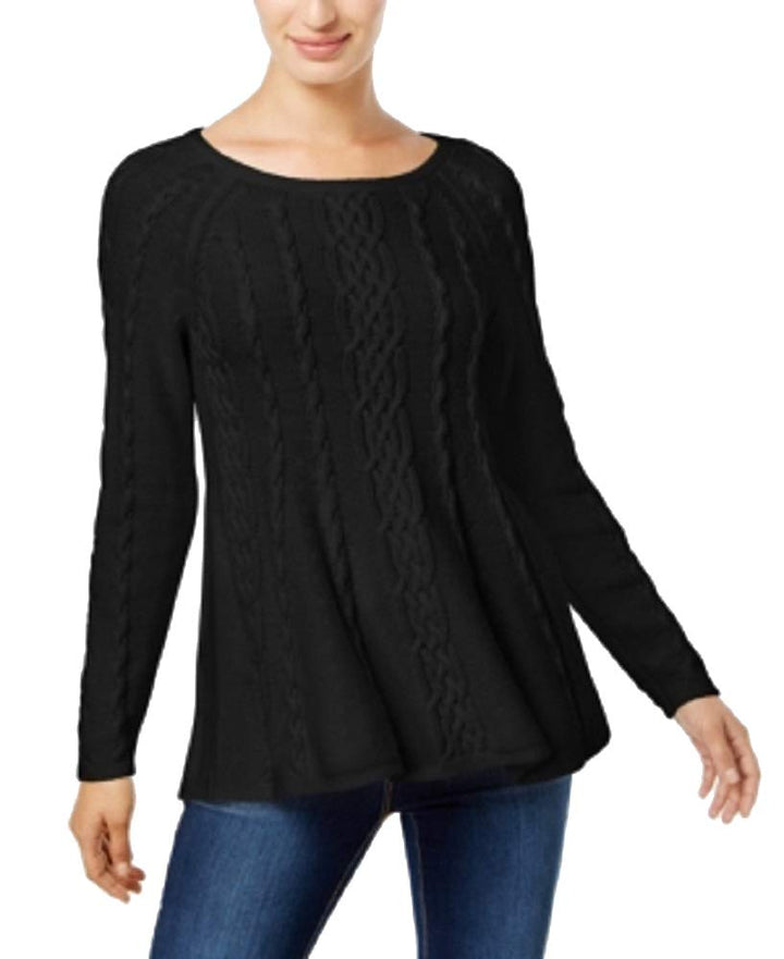 Charter Club Cable Knit Trapeze Sweater