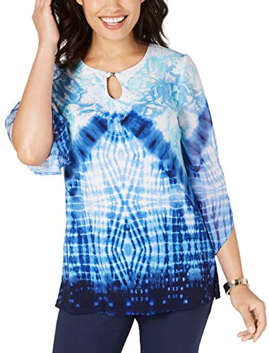 JM Collection Petite Tie Dyed Tunic
