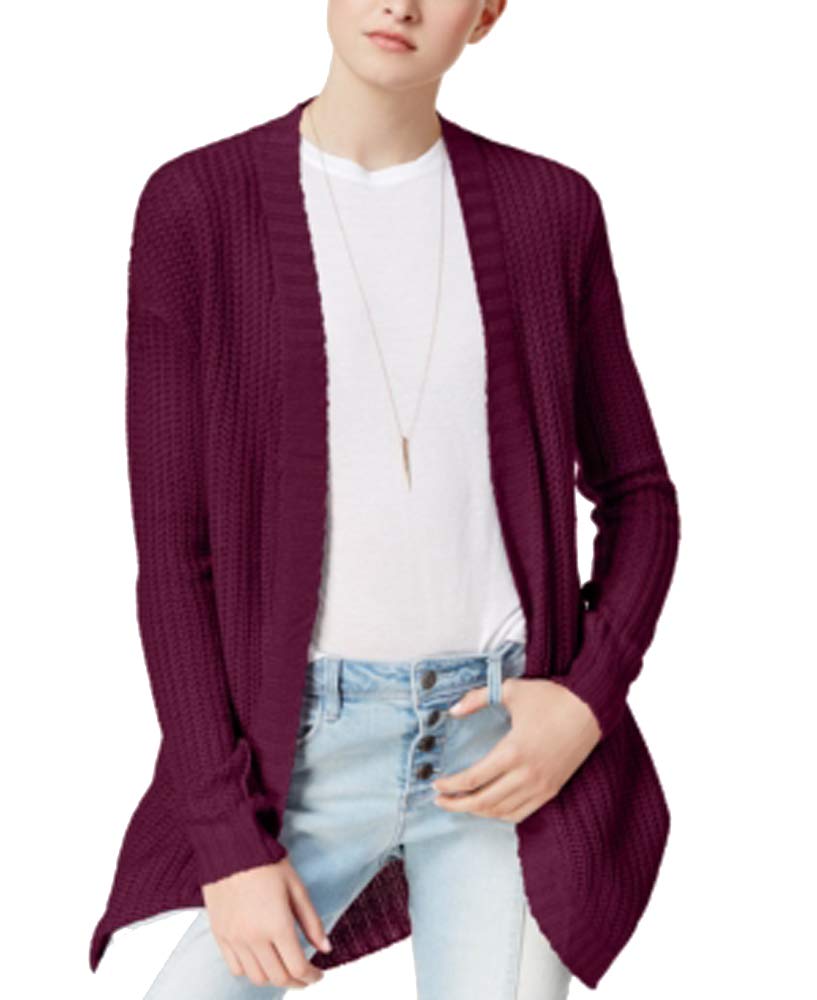 Juniors' Open-Front Cardigan