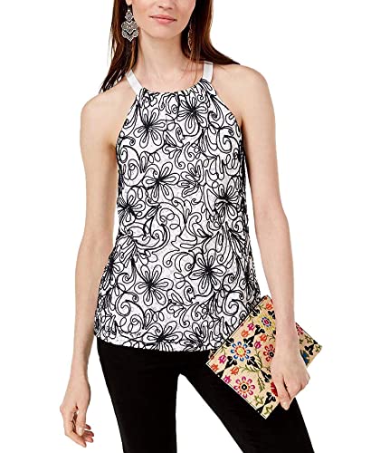 Embroidered Lace Halter Top