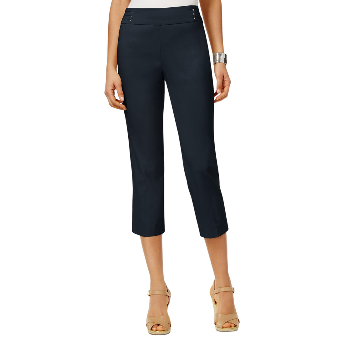 JM Collection Embellished Pull On Capri Pants