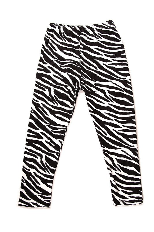 Buttery Soft Zebra Print Kids Leggings