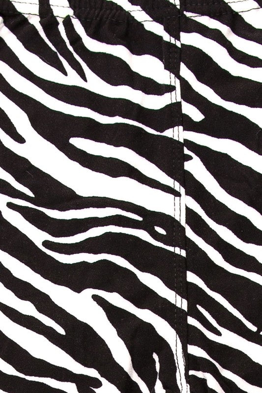 Buttery Soft Zebra Print Kids Leggings