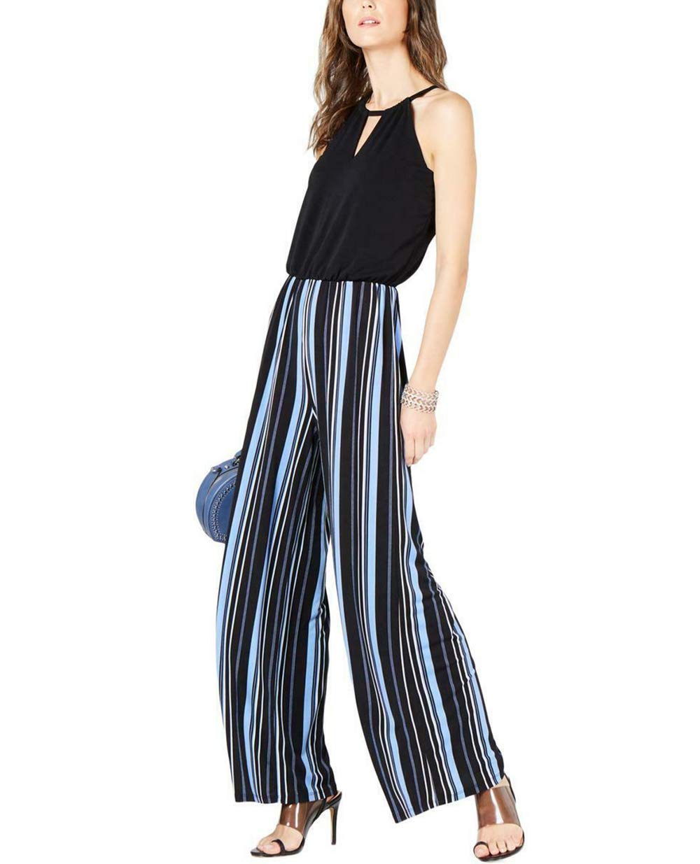 Striped Wide Leg Jumpsuit