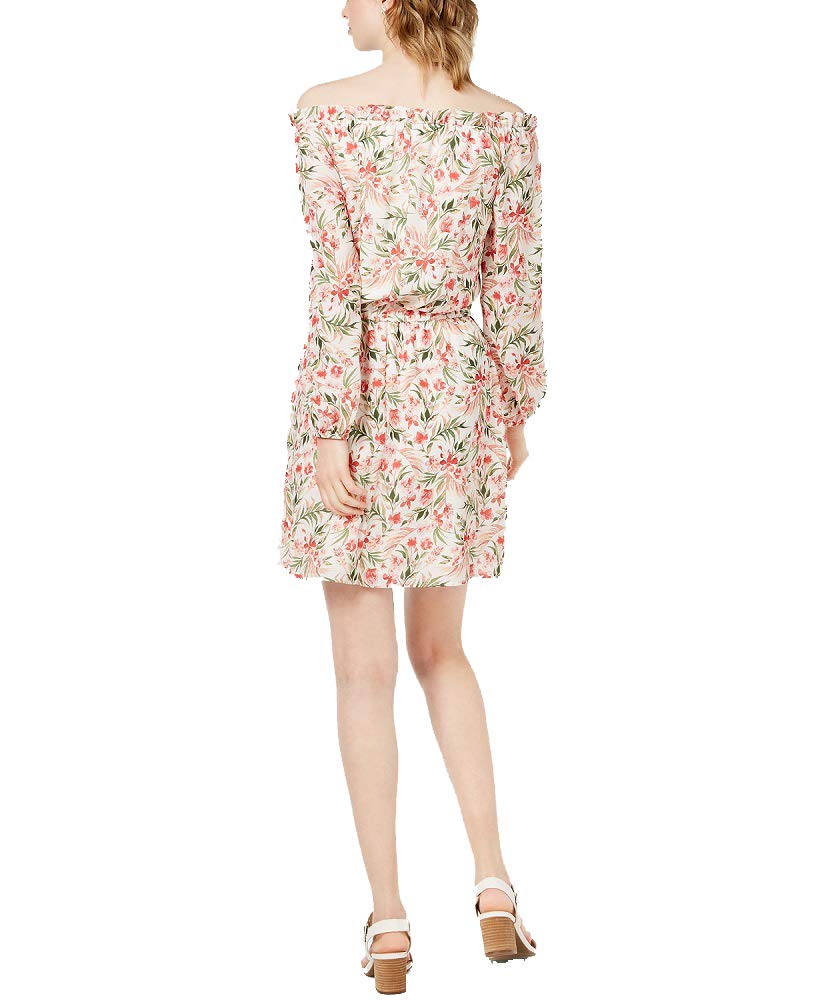 Maison Jules Off The Shoulder Floral Print Dress