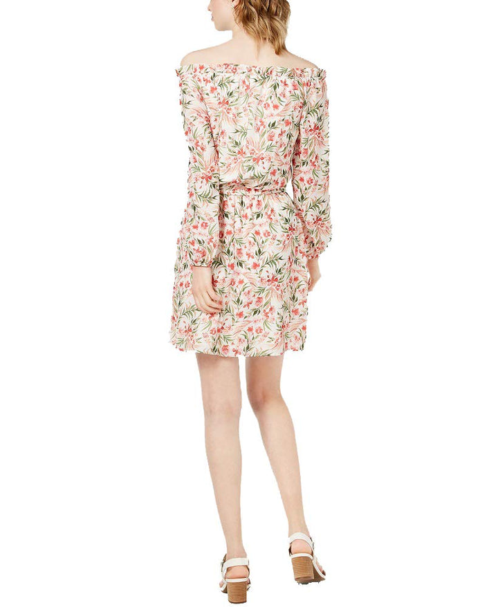 Maison Jules Off The Shoulder Floral Print Dress