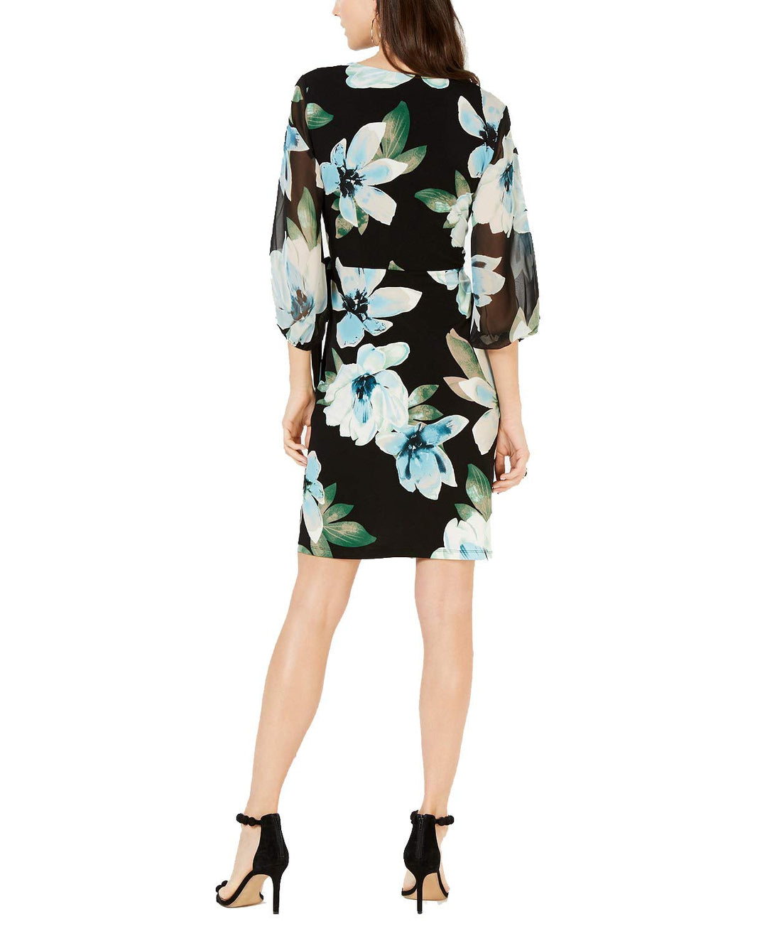 I.N.C. Floral Woven Faux-Wrap Dress