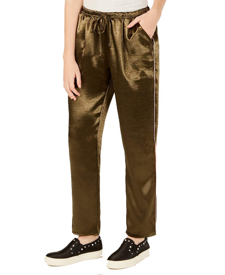 Material Girl Juniors Satin Varsity Stripe Pants