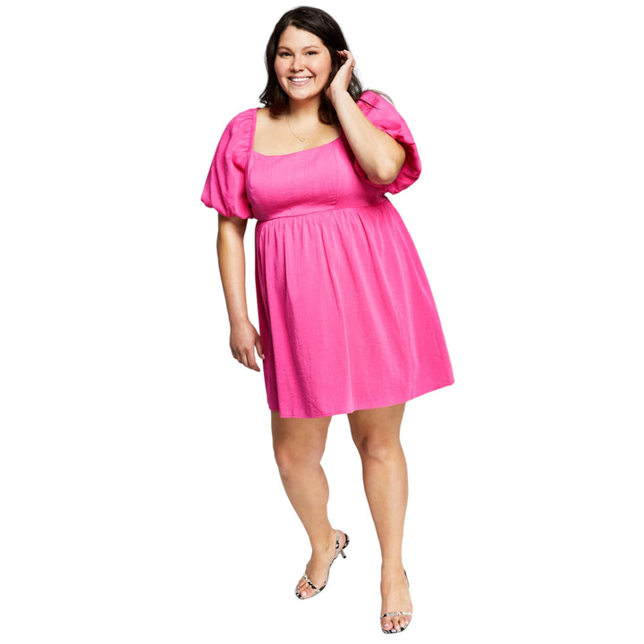 Now This Trendy Plus Size Babydoll Dress