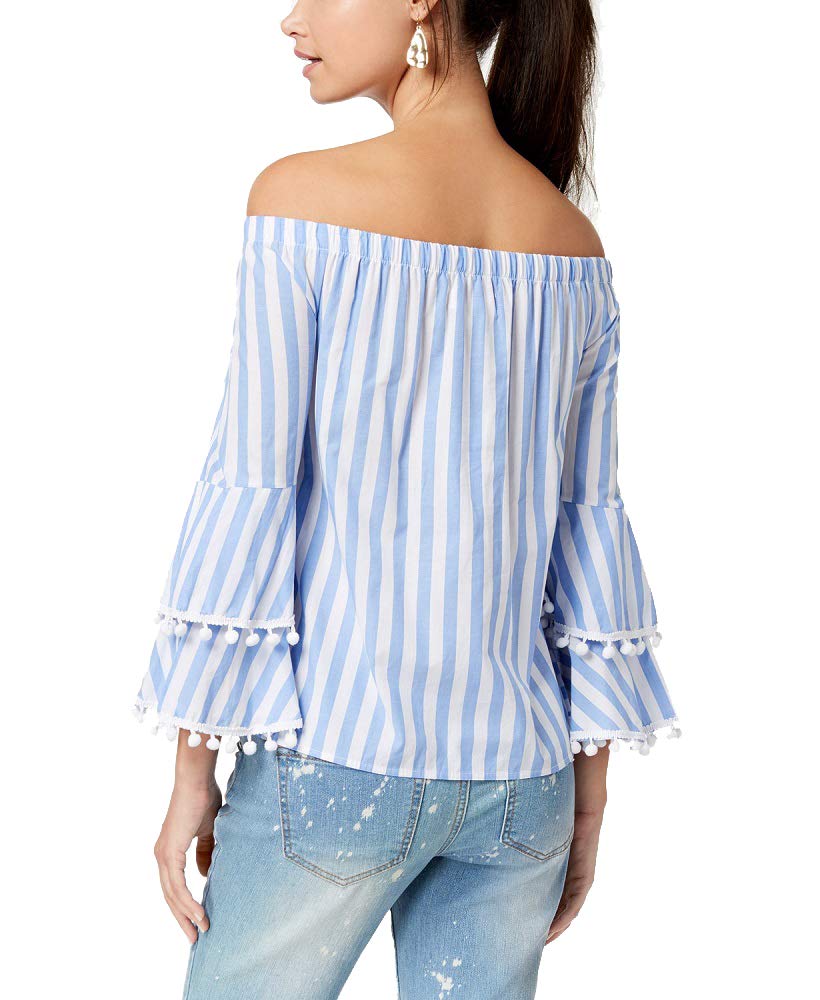 Ultra Flirt By Ikeddi Juniors Striped Off The Shoulder Top