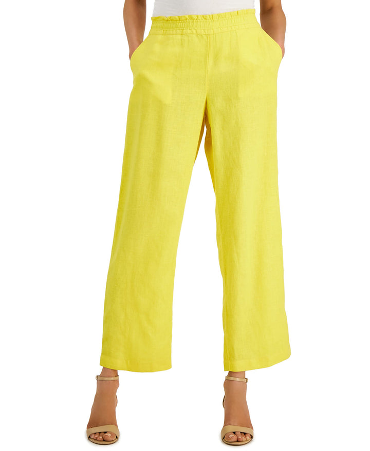 Charter Club Linen Pull-On Pants