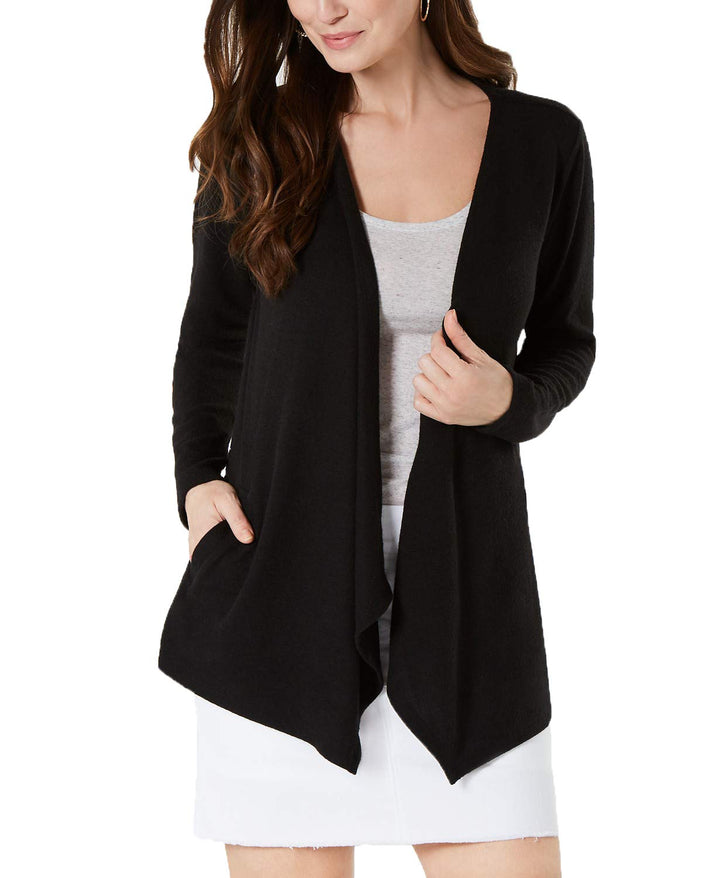 Style & Co Handkerchief Hem Open Front Cardigan