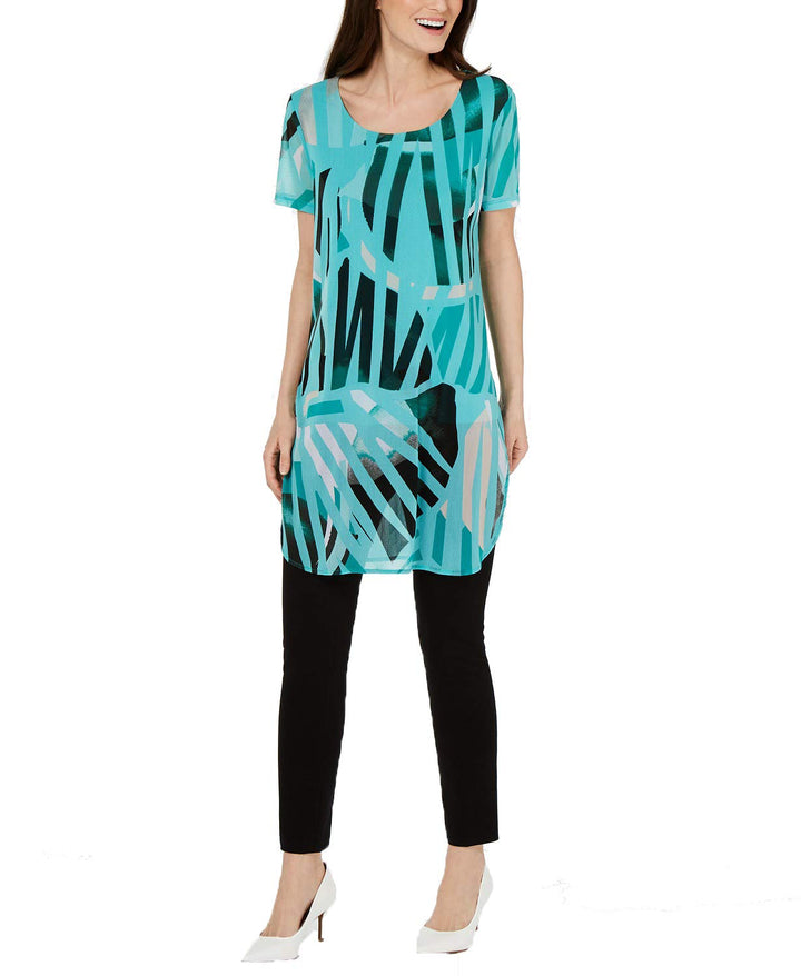 Alfani Petite Graphic Print Tunic