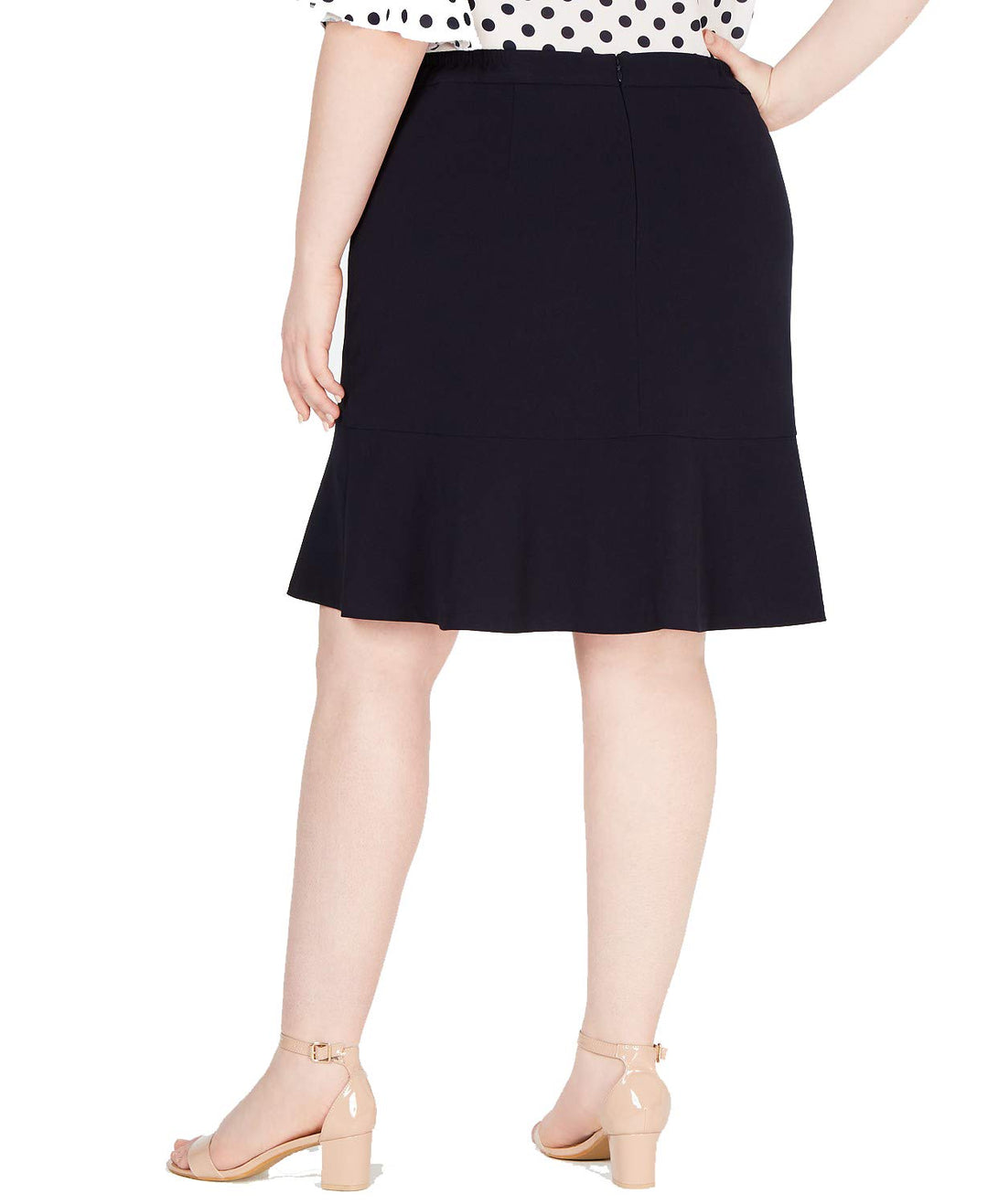 Bar III Plus Size Bi Stretch Ruffled Skirt