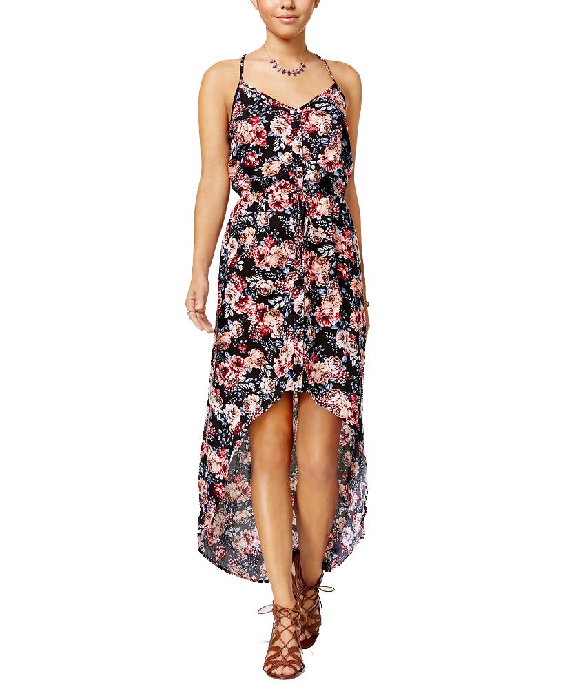 Ultra Flirt Juniors Cotton Printed High Low Dress