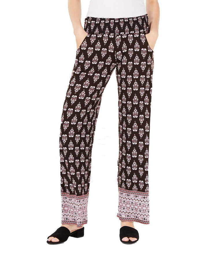 Material Girl Juniors Printed Smocked Soft Pants