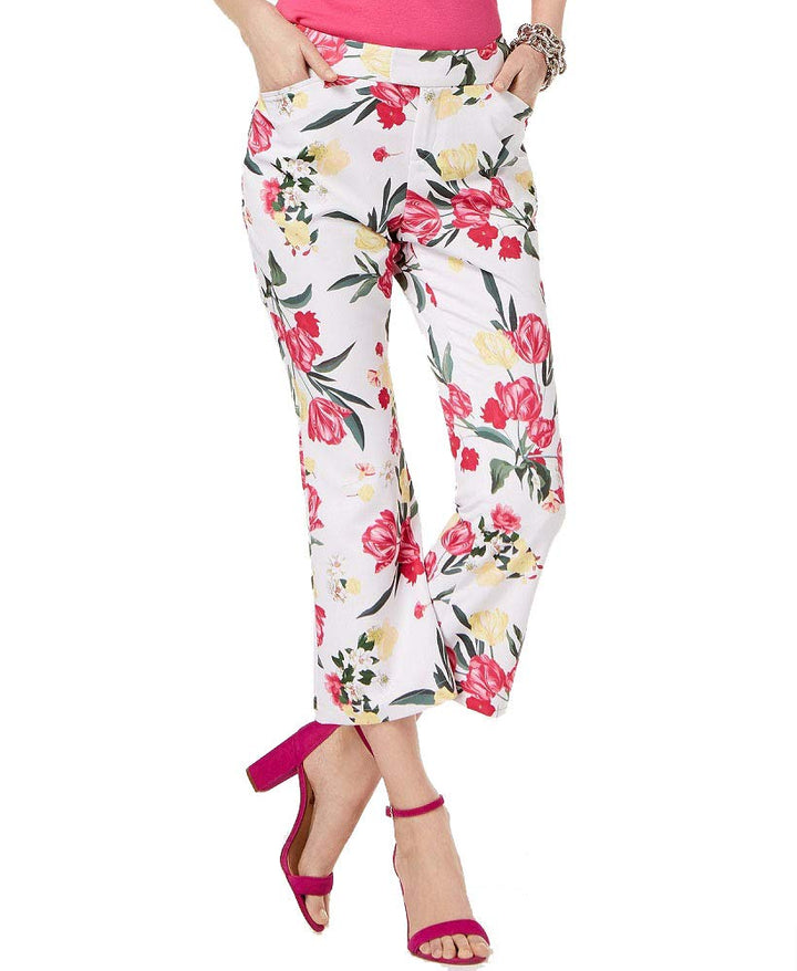 I.N.C. Plus Size Printed Cropped Pants