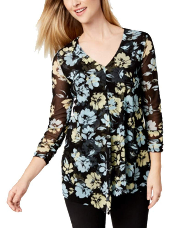 Alfani Draped Asymmetrical Top