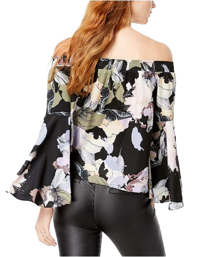 Bar III Smocked Sleeve Off The Shoulder Blouse