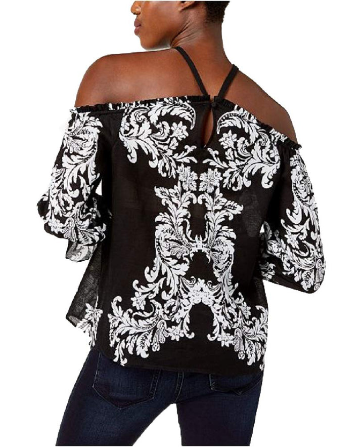 Cotton Cold Shoulder Top