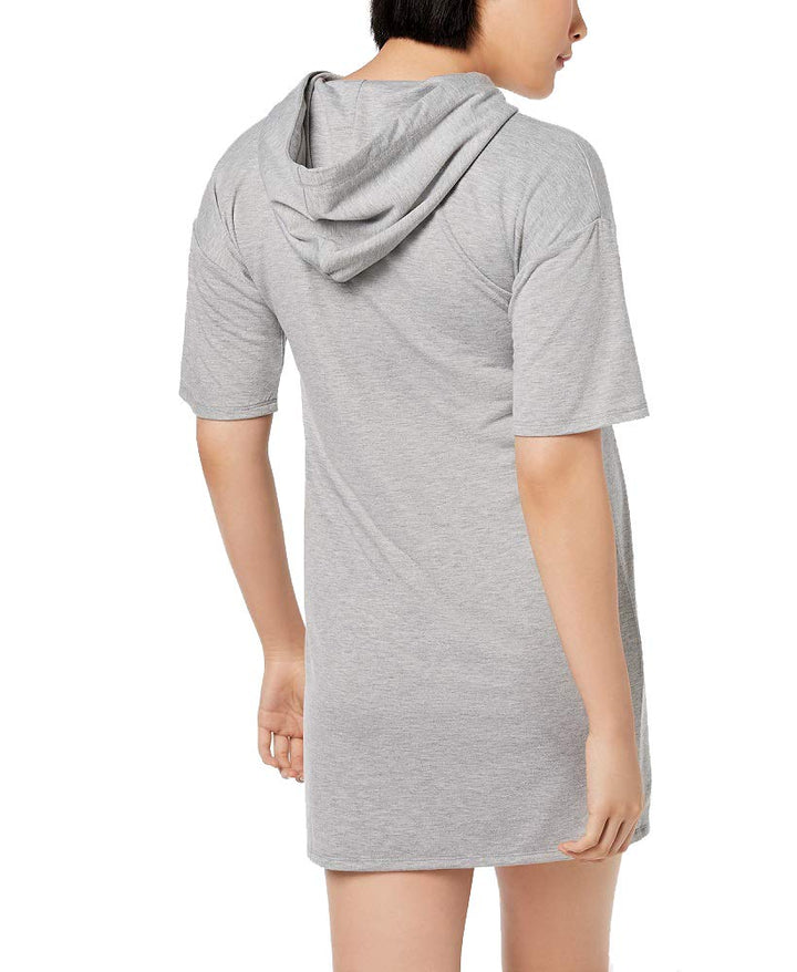 Material Girl Juniors Short Sleeve Hoodie Dress