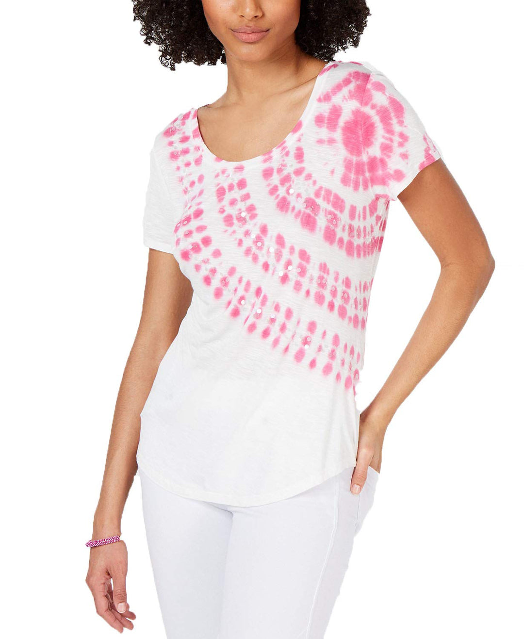 International Concepts Petite Tie Dye Top