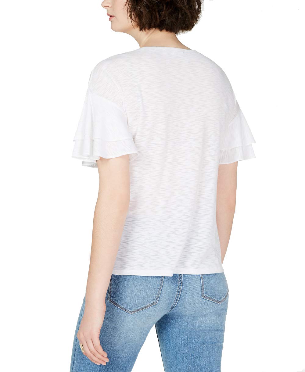 Tiered Flutter Sleeve Top