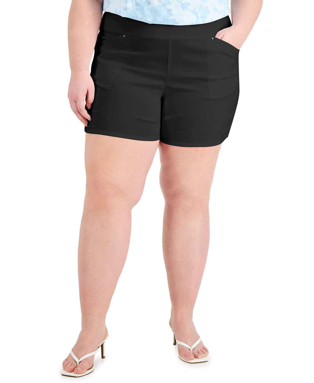 INC International Concepts Plus Size Bengaline Shorts