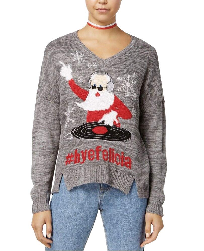 Ultra Flirt By Ikeddi Juniors Bye Felicia Ugly Holiday Sweater