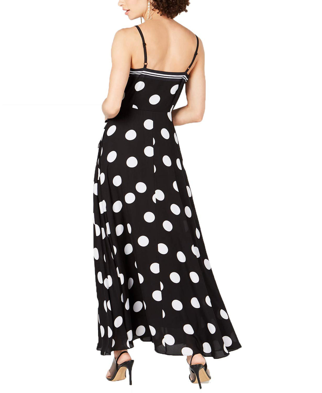 INC Dot & Stripe Maxi Dress