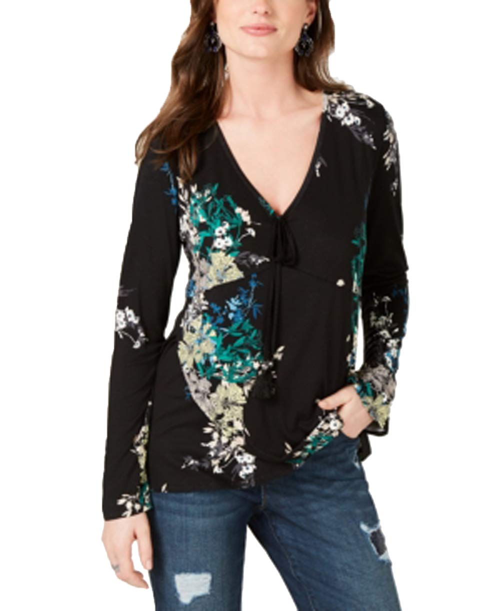 Printed Surplice Top