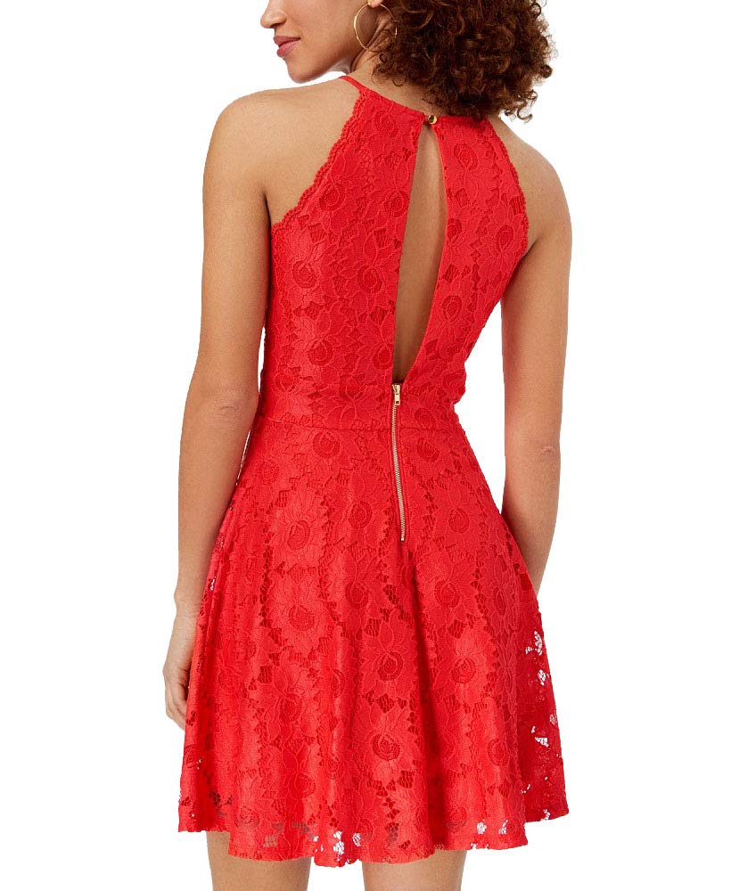 Material Girl Juniors Lace Fit Flare Dress
