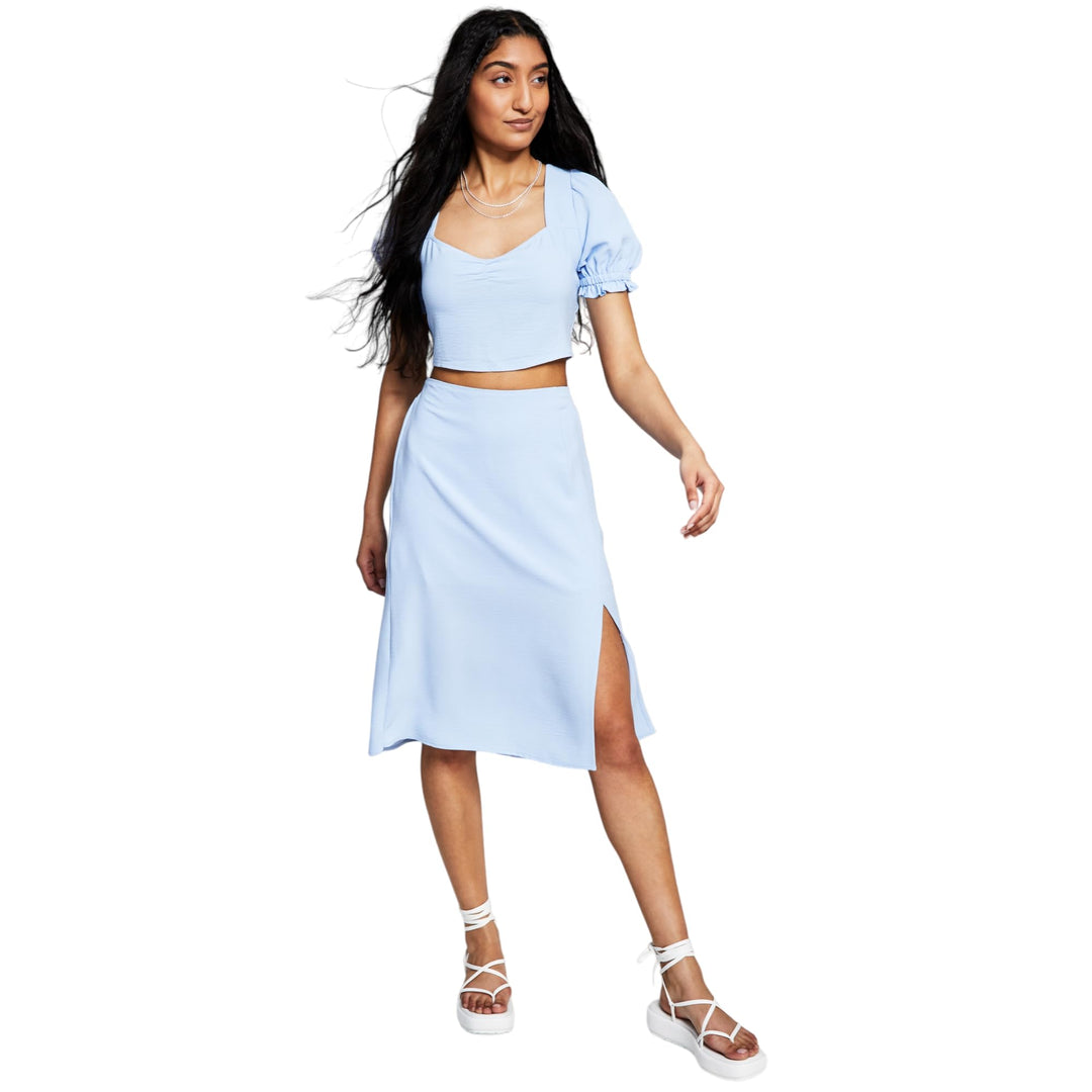 Now This Womens Side Slit Midi Skirt