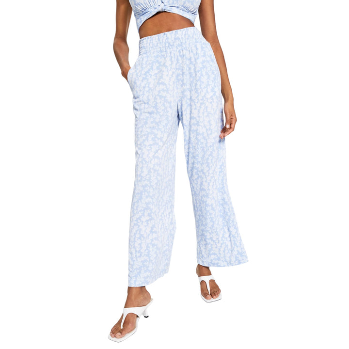 Bar III Petite Printed Wide Leg Pants