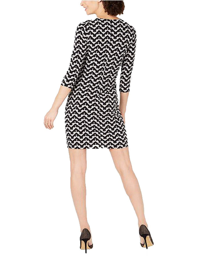 INC Geo-Print Cutout Dress