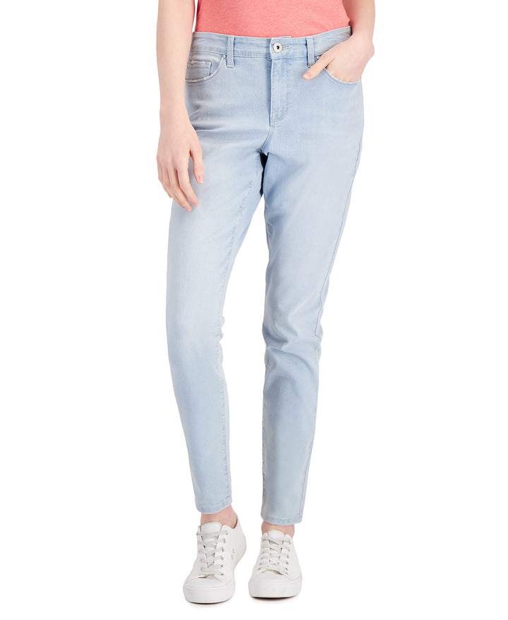 Style & Co Petite Mid Rise Curvy Skinny Jeans