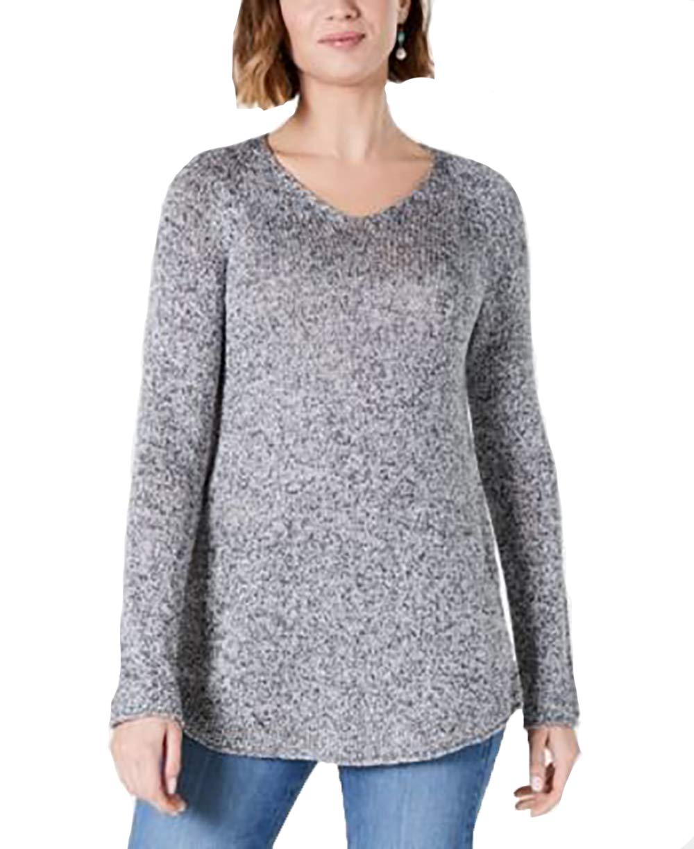 Marled V-Neck Sweater